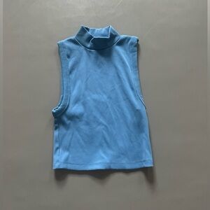 Babaton Blue Turtleneck Top